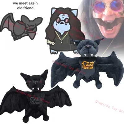 NEW Ozzy Osbourne Bat Plush The Godfather Of Metal Ozzys Osbournes Bat Plushie Memento Soft Home Decor Pillow Doll Toy Fans Gift
