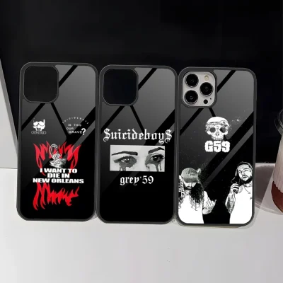 Suicide Boys Music Album Phone Case For Iphone 16 Pro 15 Pro Max 14 12 11 13 Mini 8 7 Plus X Xs XR PC+TPU Design Cover